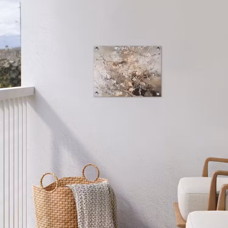 Tuinposter - Amandelbloesem - Kunst - Van Gogh - Beige - Abstract — 3
