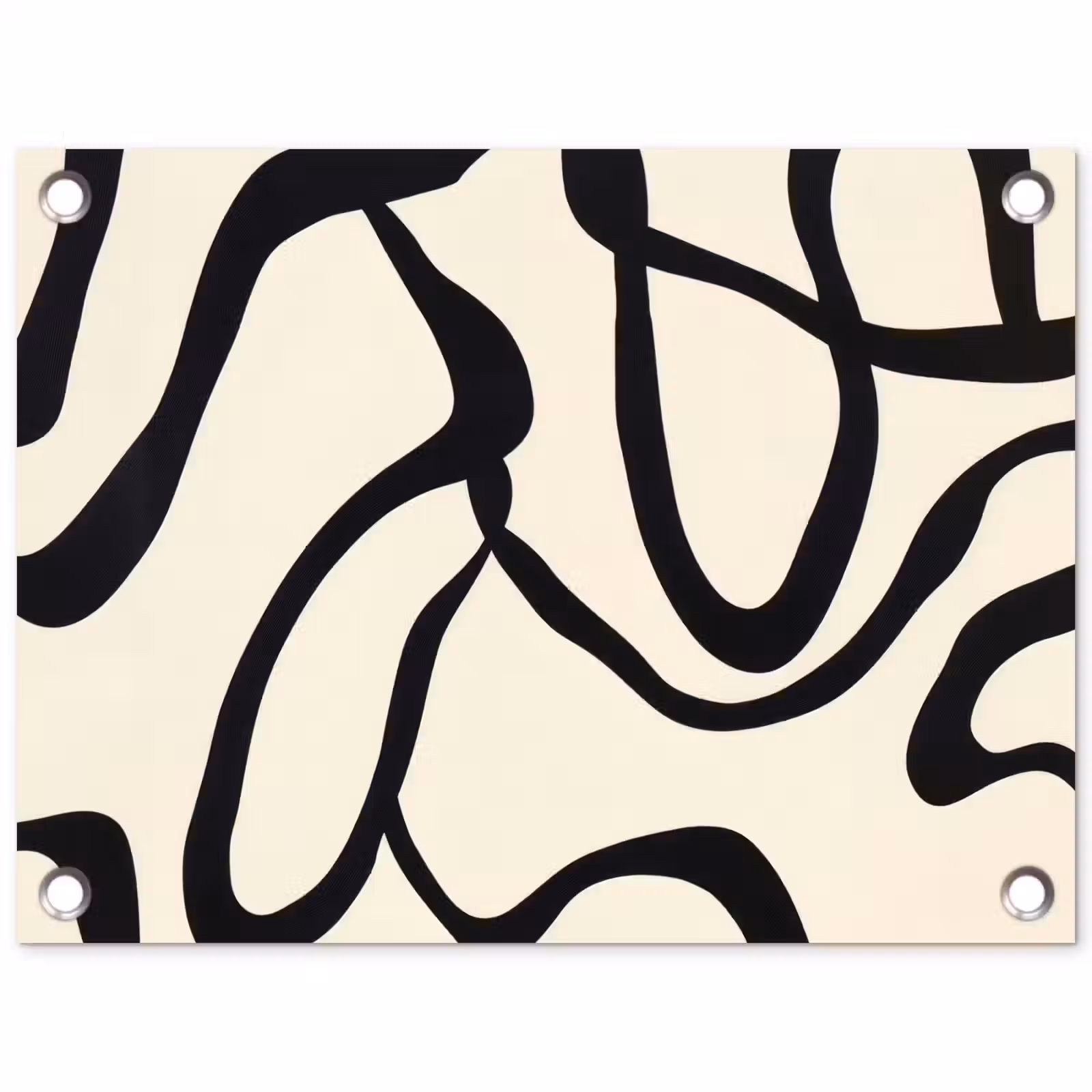 Tuinposter - Abstract - Lijnen - Modern - Beige — 1