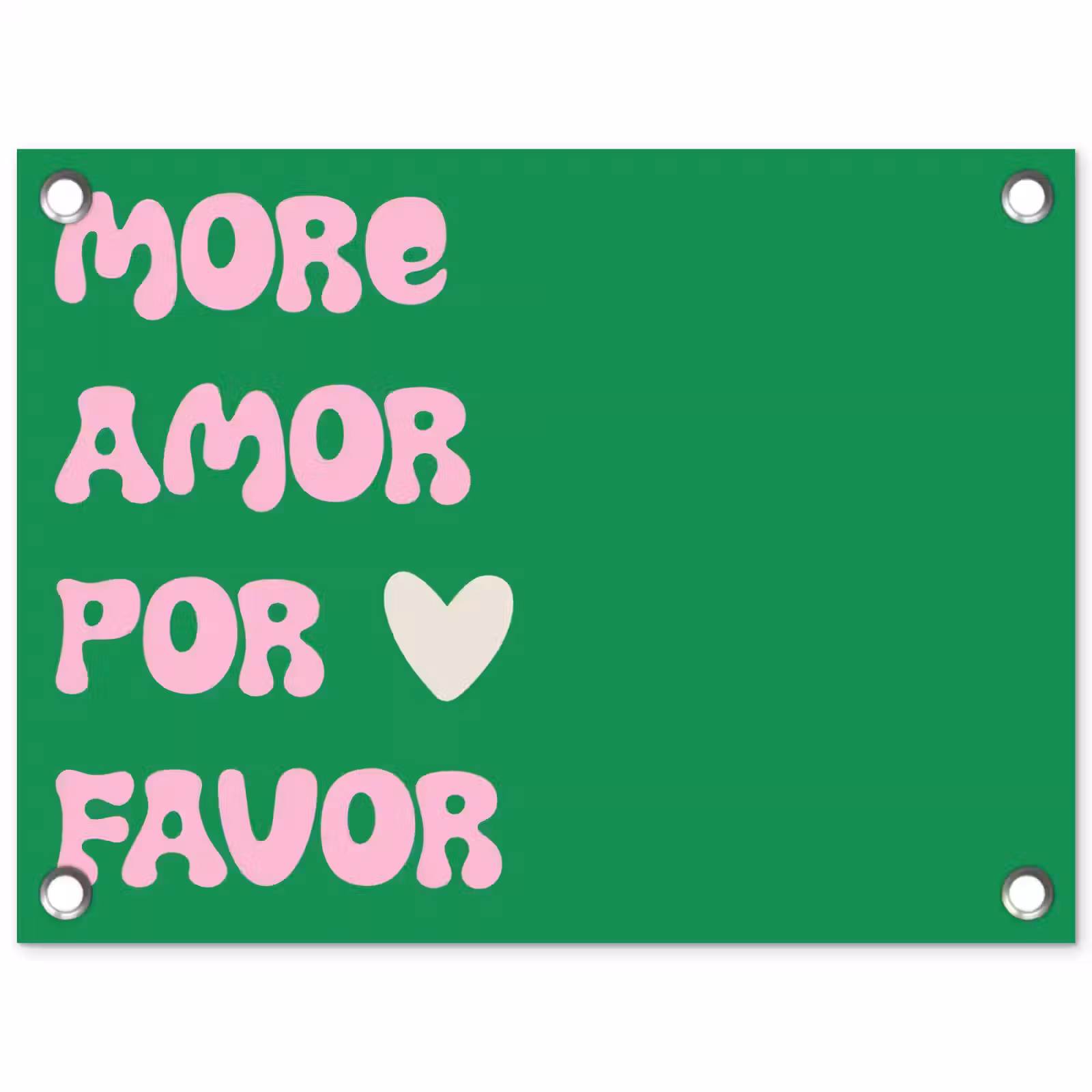 Tuinposter - Amor - Valentijn - Groen - Tekst — 1