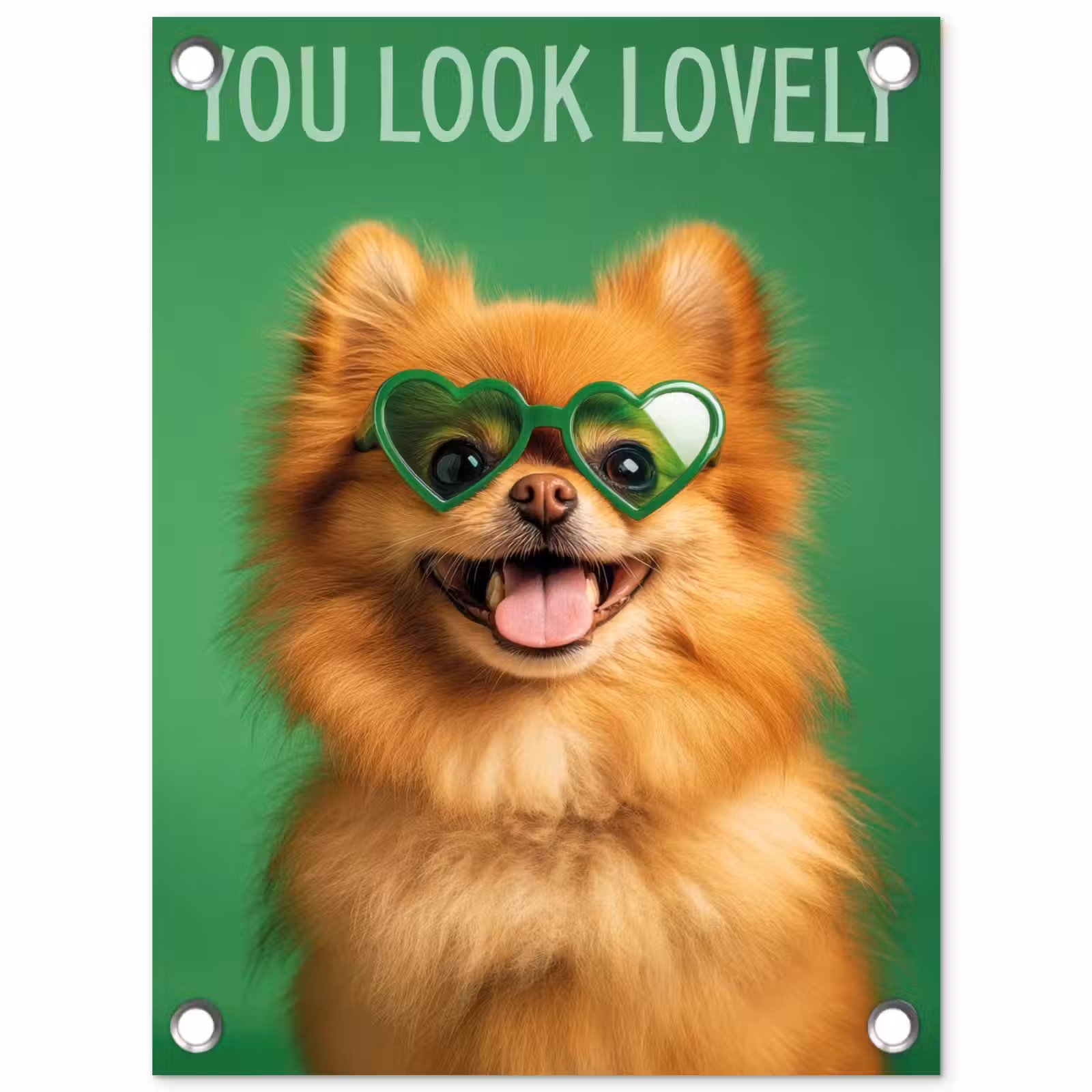 Tuinposter - Hond - Zonnebril - Valentijn - Love — 1