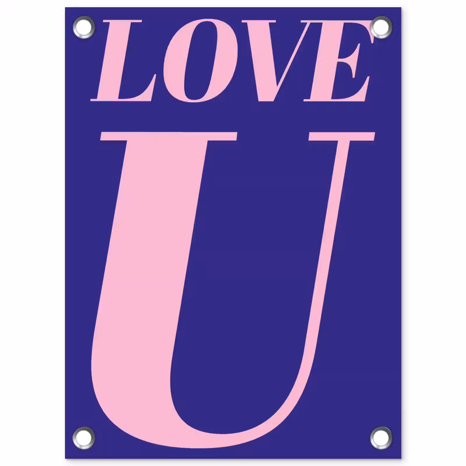 Tuinposter - Love - Blauw - Valentijn — 1