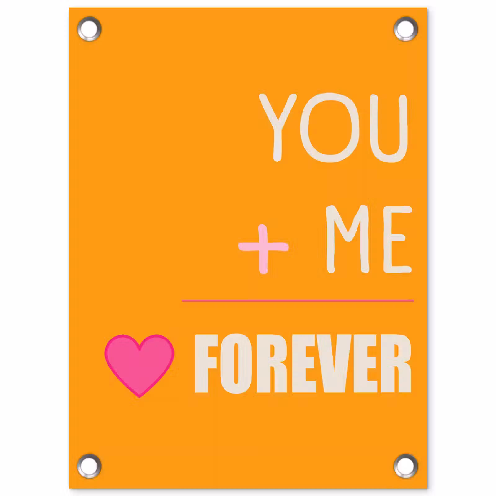 Tuinposter - Oranje - Love - Valentijn — 1