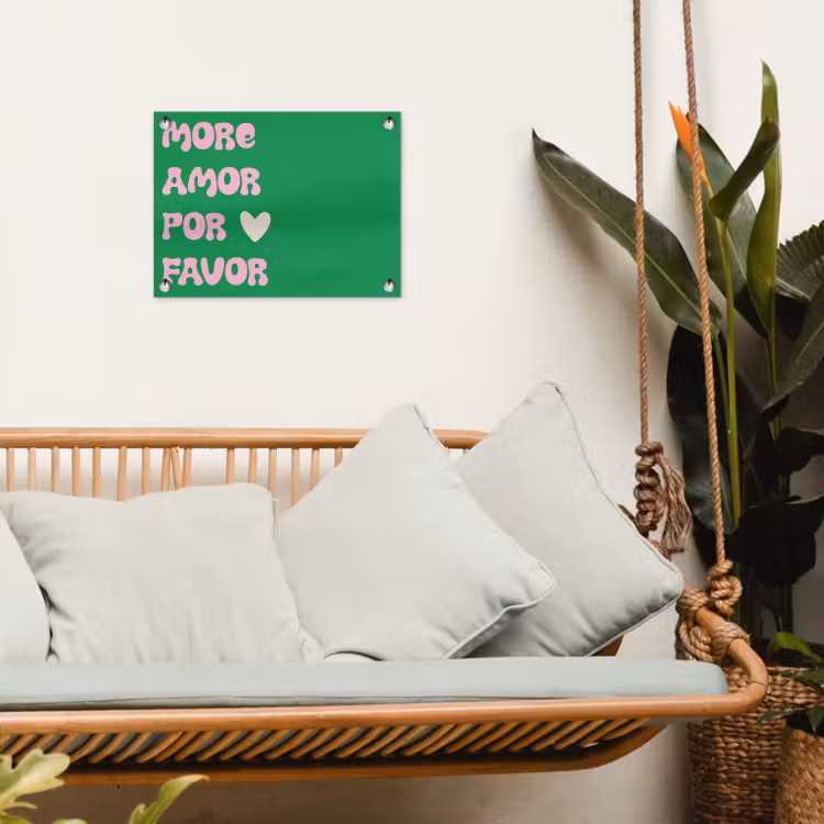 Tuinposter - Amor - Valentijn - Groen - Tekst — 5