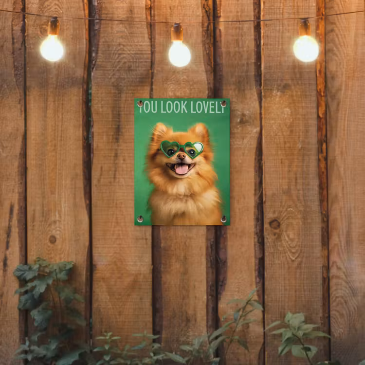 Tuinposter - Hond - Zonnebril - Valentijn - Love — 2