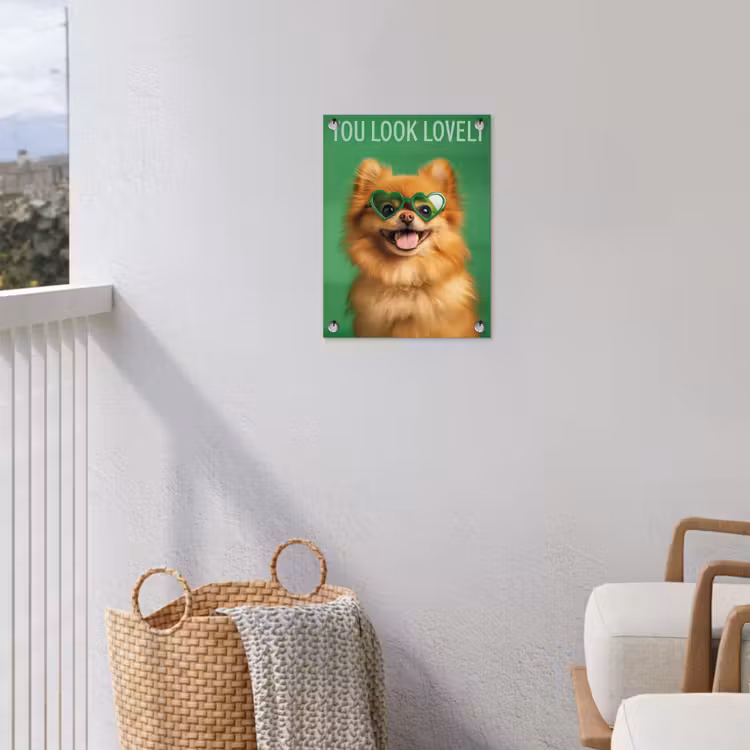 Tuinposter - Hond - Zonnebril - Valentijn - Love — 3