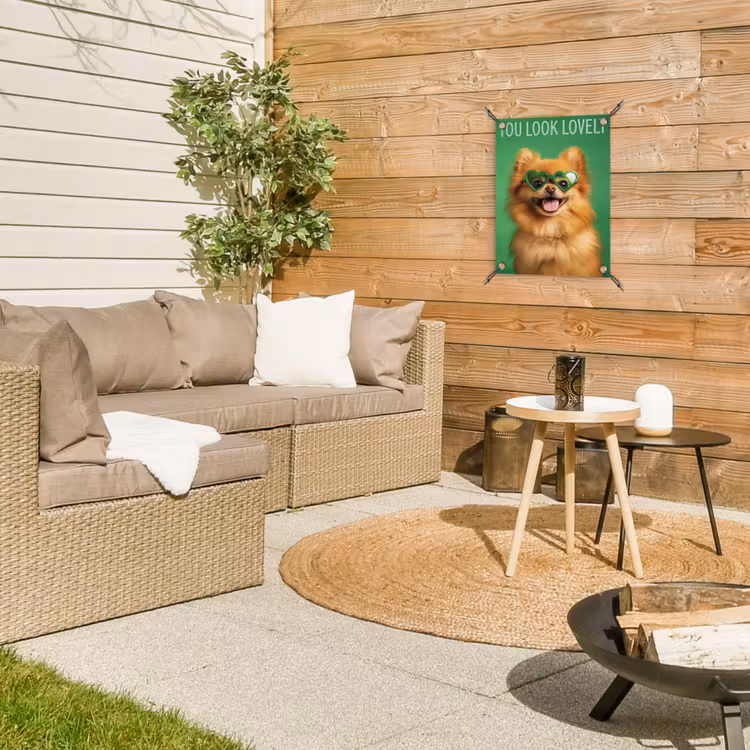 Tuinposter - Hond - Zonnebril - Valentijn - Love — 4