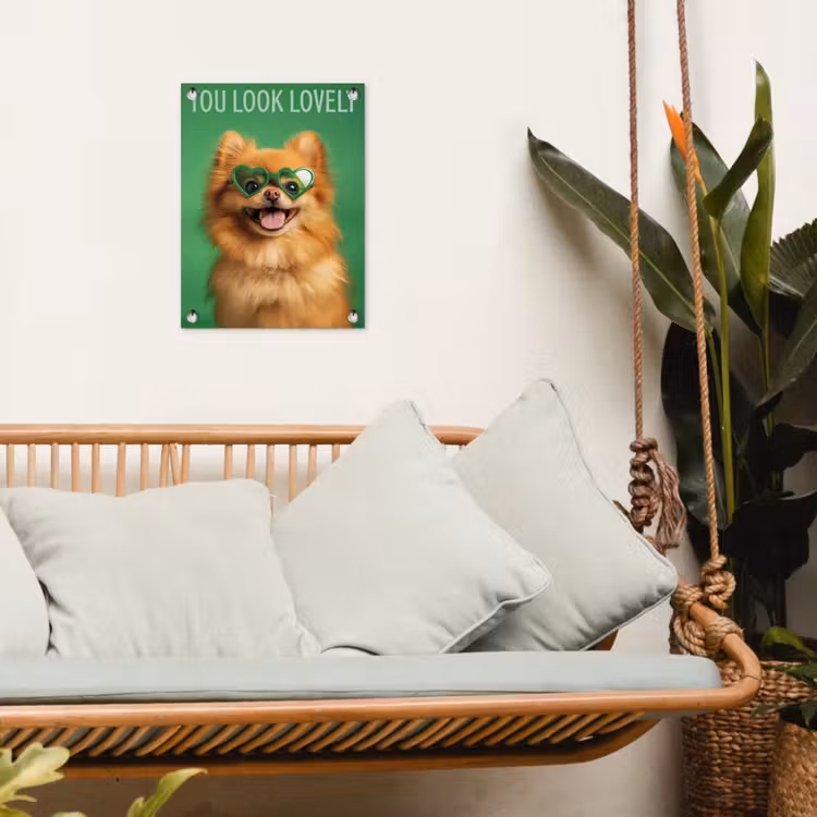 Tuinposter - Hond - Zonnebril - Valentijn - Love — 5