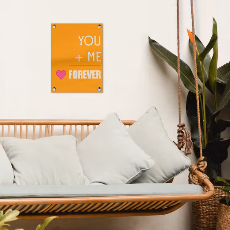 Tuinposter - Oranje - Love - Valentijn — 5