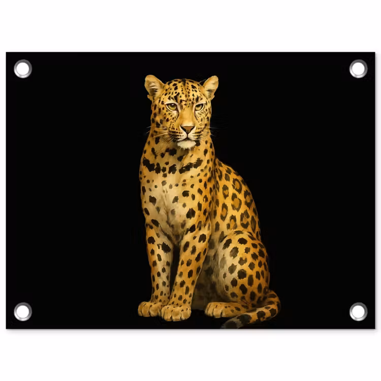 Tuinposter - Panter - Realistisch - Bruin — 1