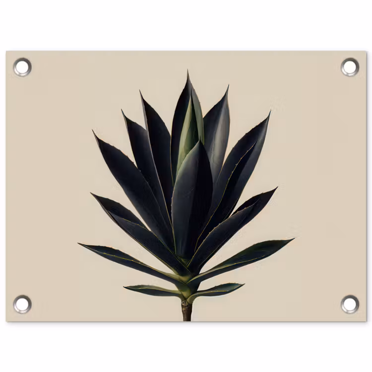 Tuinposter - Agaveplant - Symmetrisch - Groen — 1