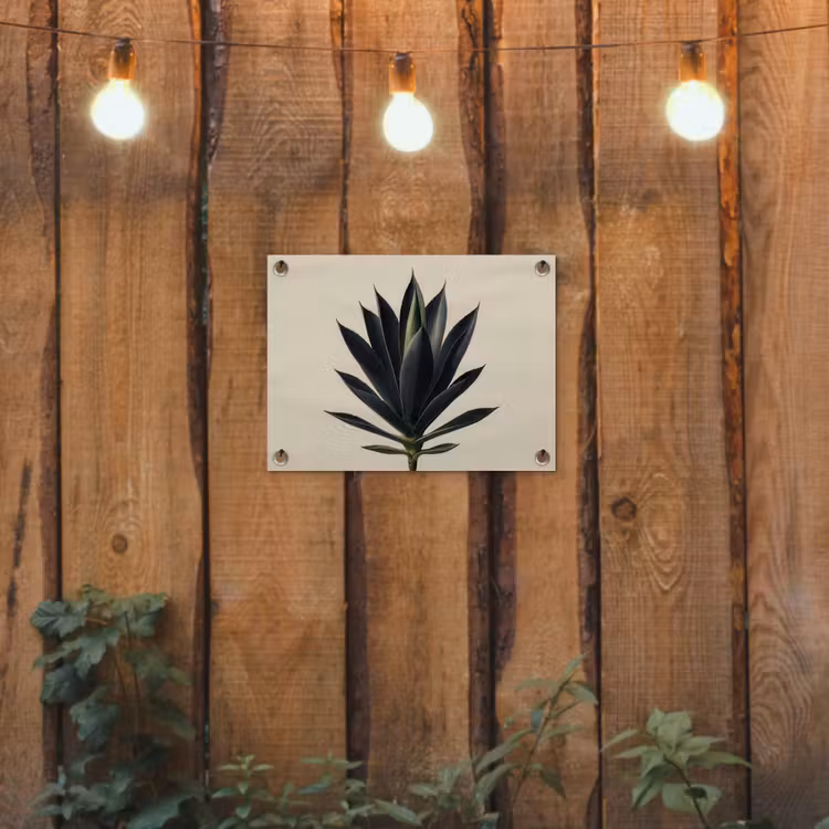 Tuinposter - Agaveplant - Symmetrisch - Groen — 2