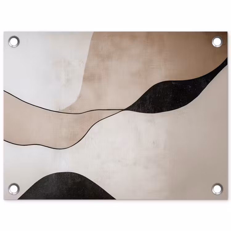 Tuinposter - Contourlijnen - Abstracte landschap — 1