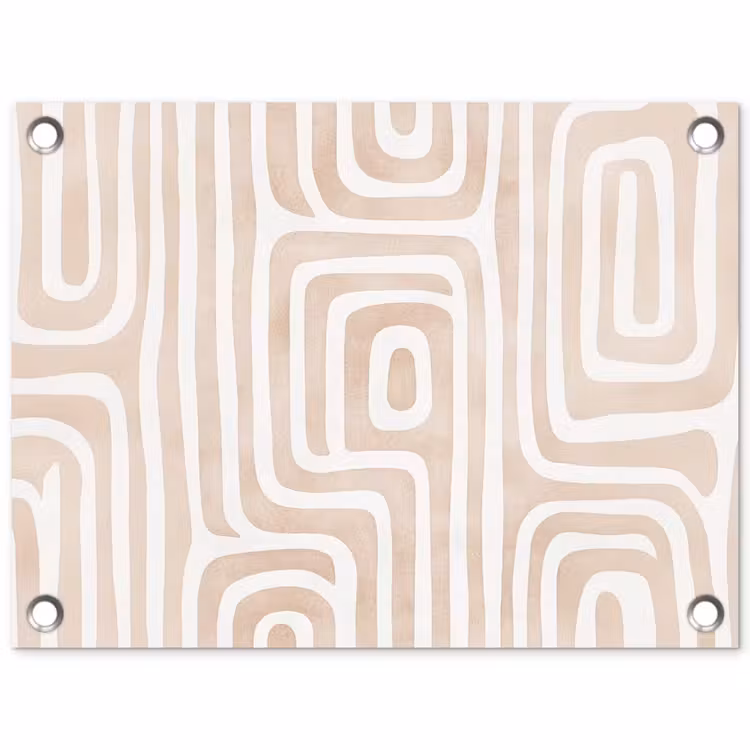 Tuinposter - Decoratief - Labyrint - Beige — 1