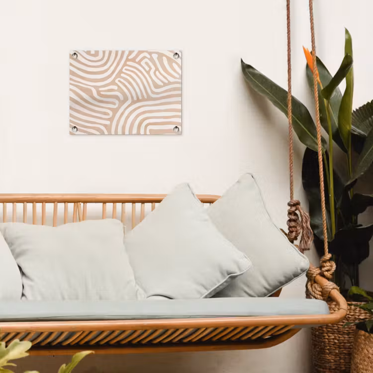 Tuinposter - Beige - Aardspatroon — 5
