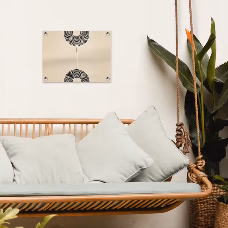 Tuinposter - Geometrische bogen - Minimalistisch - Symmetrisch — 5