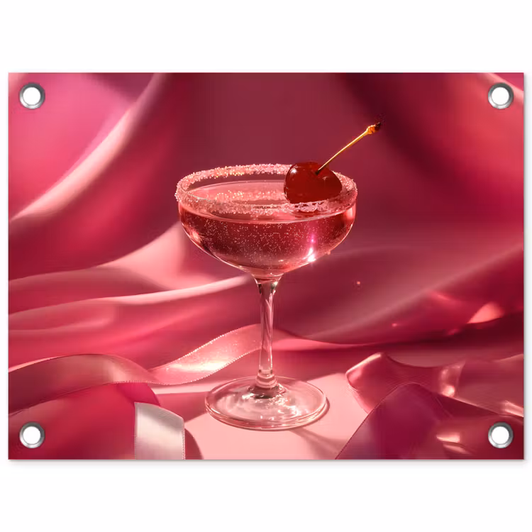 Tuinposter - Cocktail - Pink - Luxe — 1