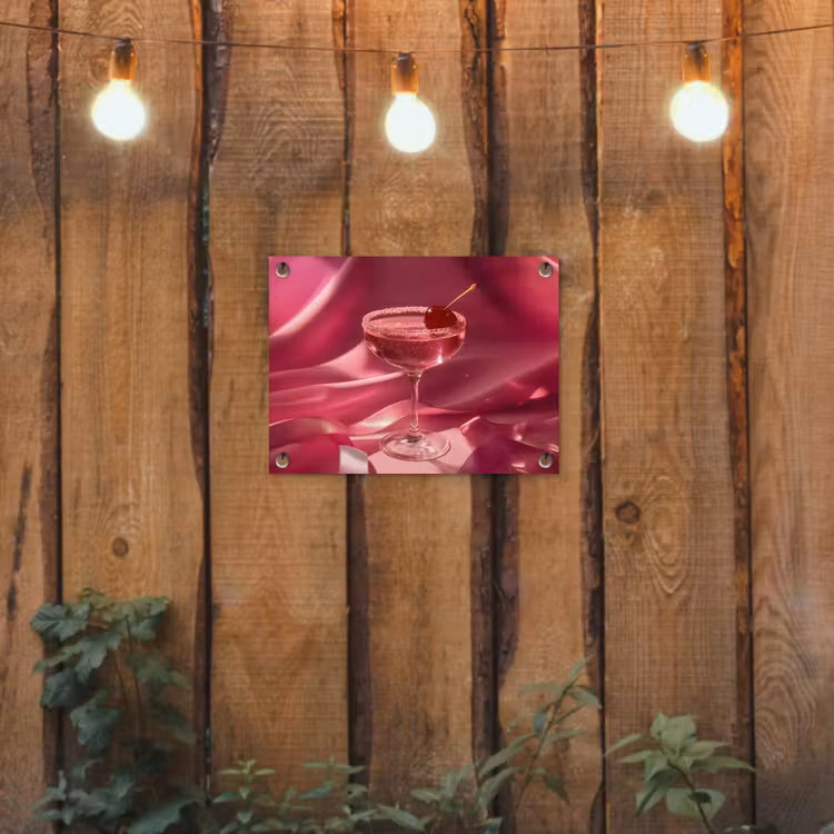 Tuinposter - Cocktail - Pink - Luxe — 2