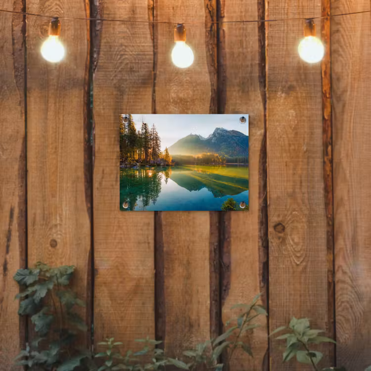 Tuinposter - Meer - Bos - Bergen - Natuur - Zon - Landschap — 2