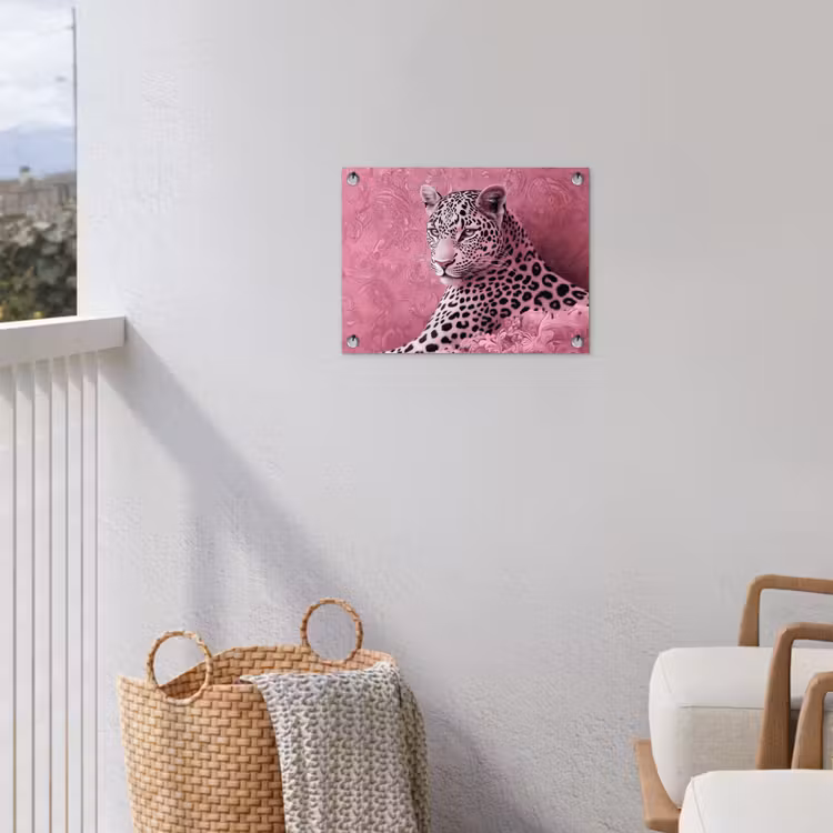 Tuinposter - Panter - Luxe - Roze — 3