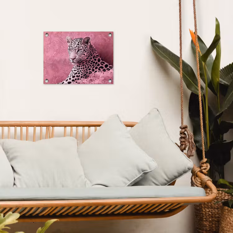 Tuinposter - Panter - Luxe - Roze — 5