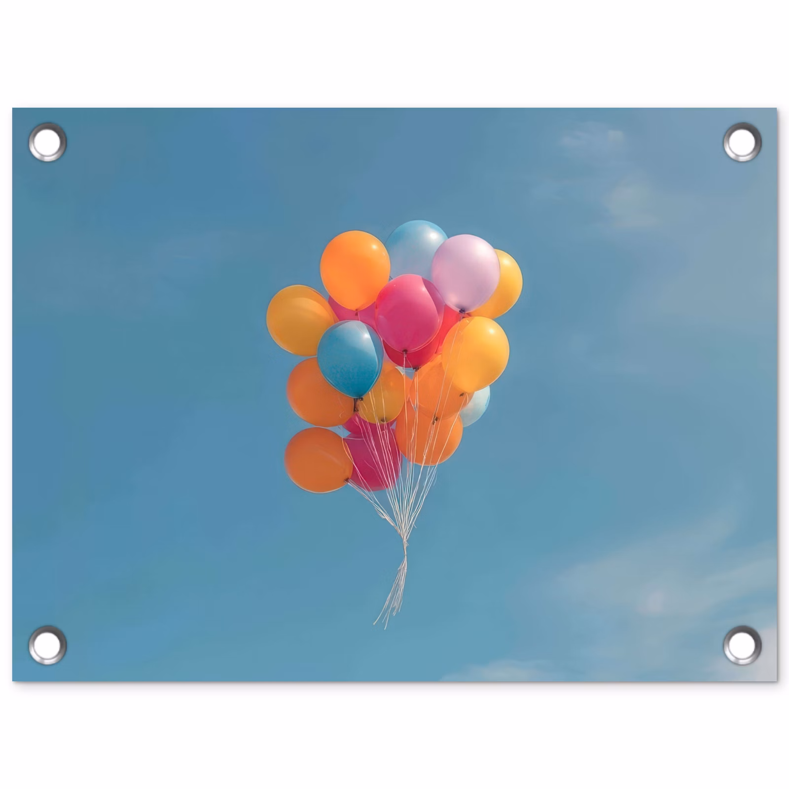 Tuinposter - Ballonnen - Kleurrijk - Heldere hemel — 1
