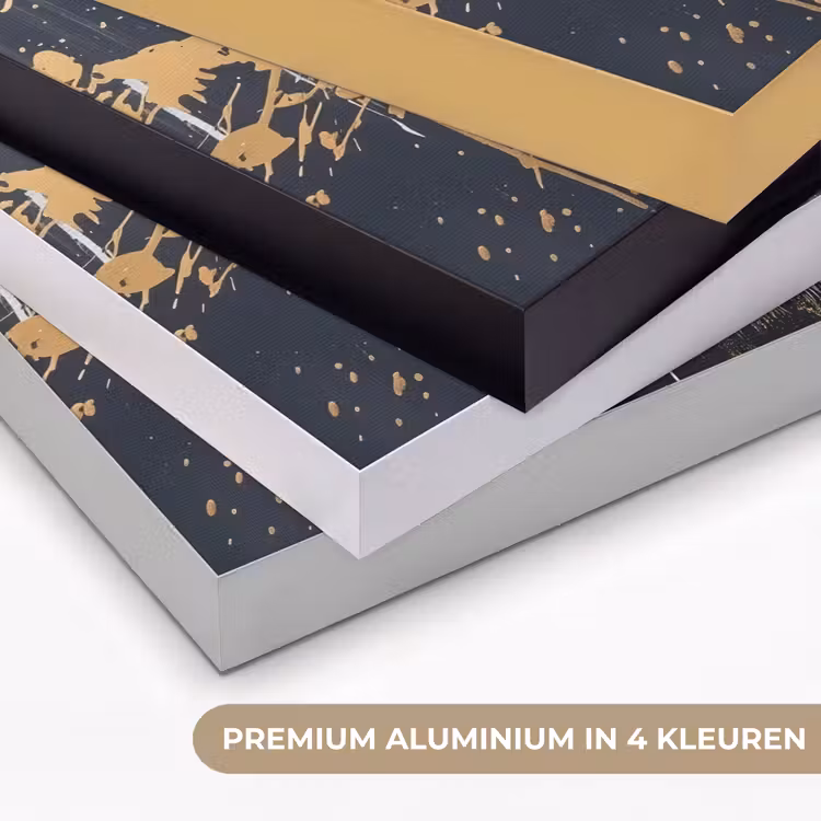 Art Frame - Tijger - Verfspatten - Goud — 5
