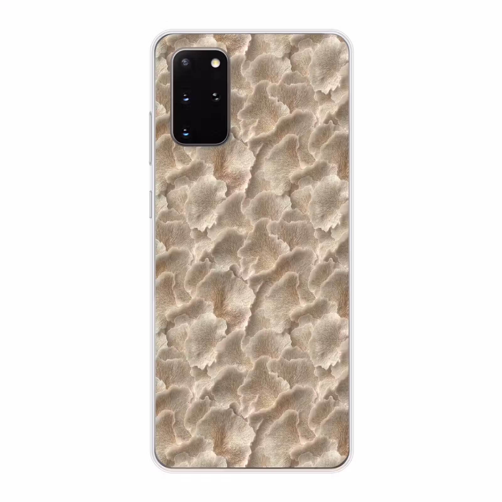 Telefoonhoesje - Waaierstructuren - Beige - Vezeltextuur — 1