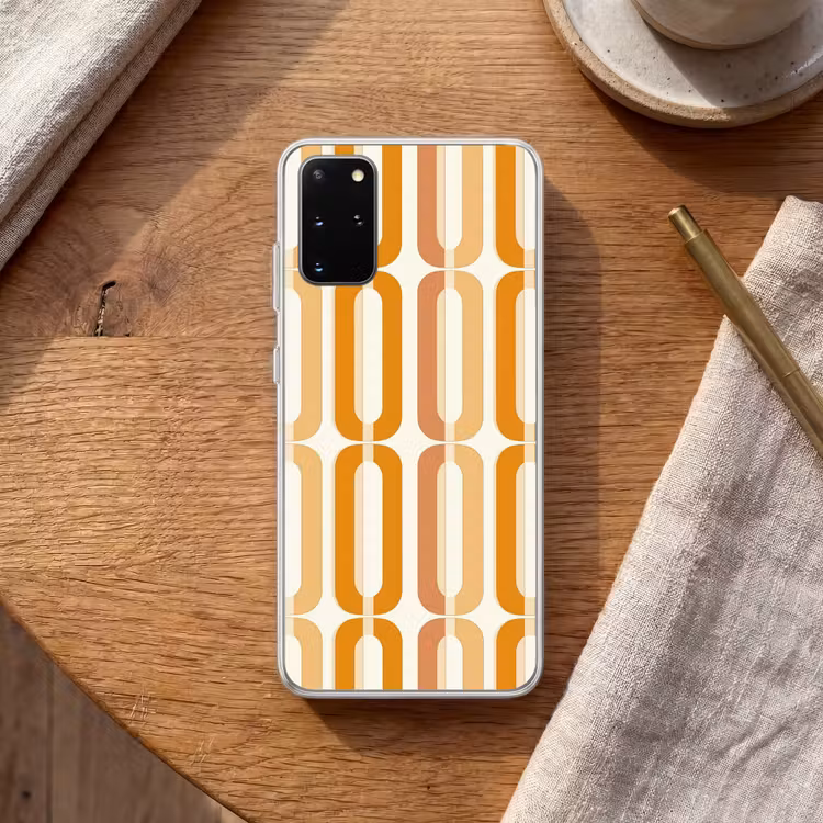 Telefoonhoesje - U-vorm - Retro - Oranje — 2