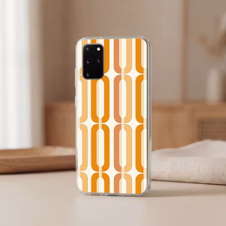 Telefoonhoesje - U-vorm - Retro - Oranje — 3