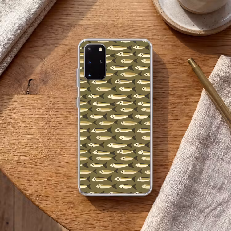 Telefoonhoesje - Vis - Patroon - Groen — 2