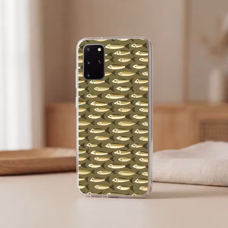 Telefoonhoesje - Vis - Patroon - Groen — 3