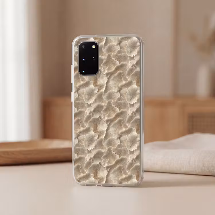Telefoonhoesje - Waaierstructuren - Beige - Vezeltextuur — 3