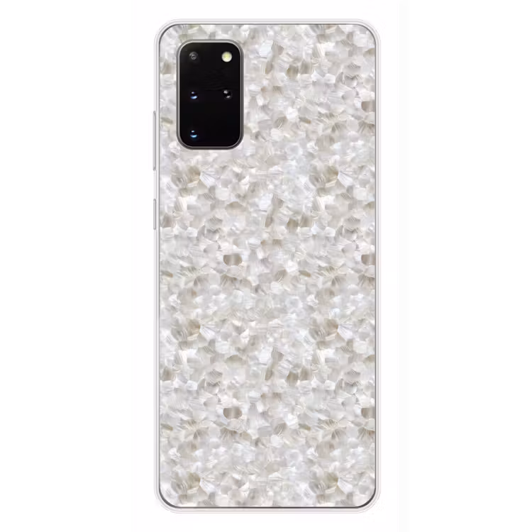 Telefoonhoesje - Wit - Penseelstreken - Reliëfeffect — 4
