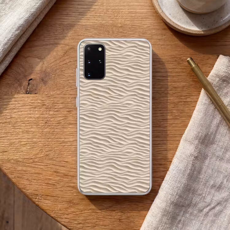 Telefoonhoesje - Zand - Golven - Beige — 2