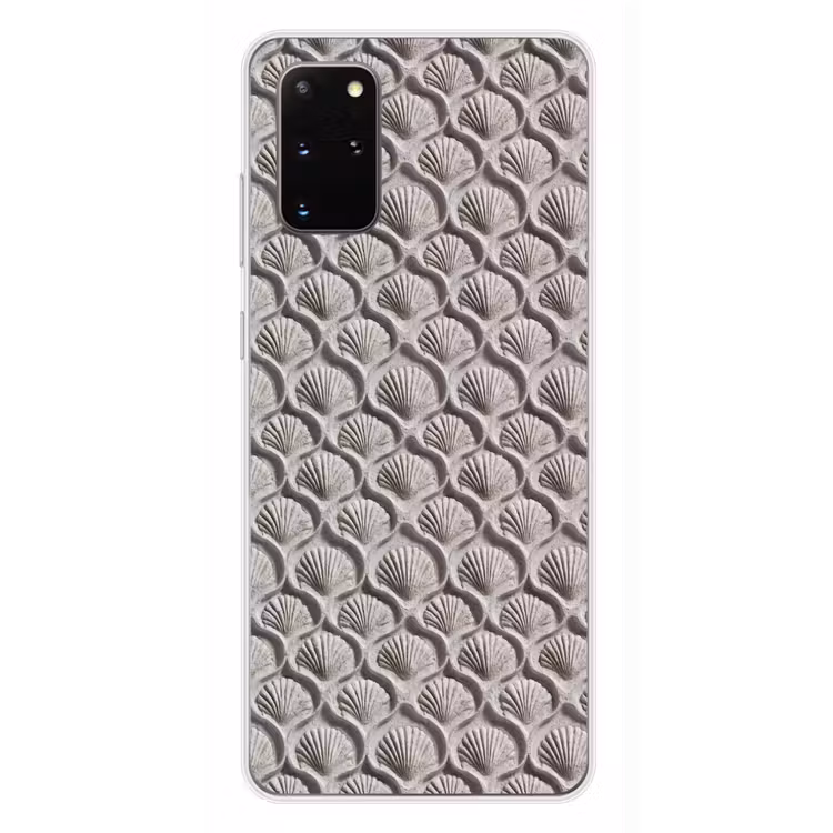 Telefoonhoesje - Zand - Schelpenvorm - Grijs — 4
