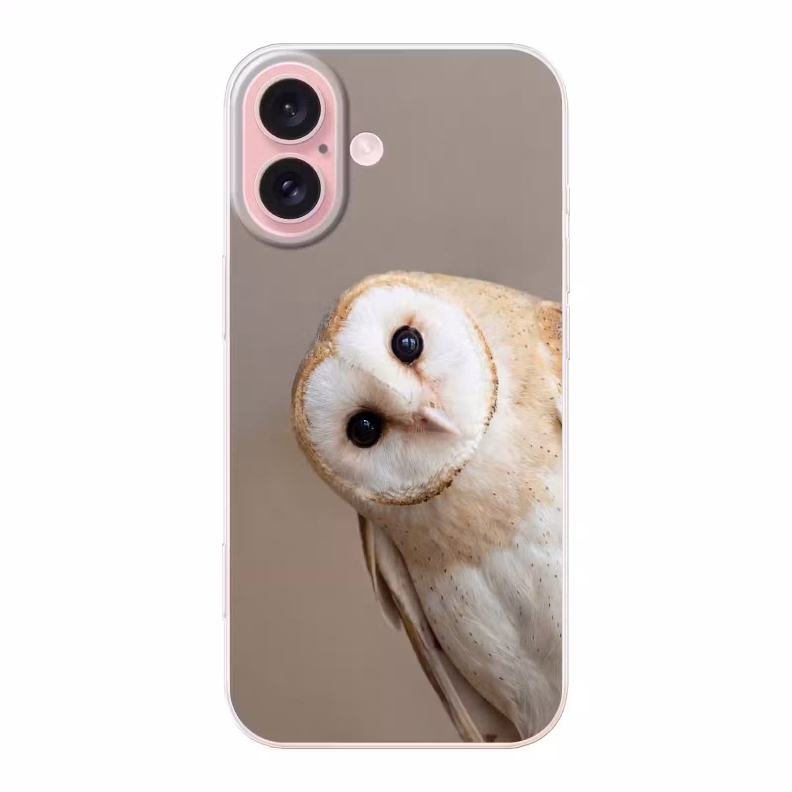 Telefoonhoesje - Uil - Bruin - Wit — 1