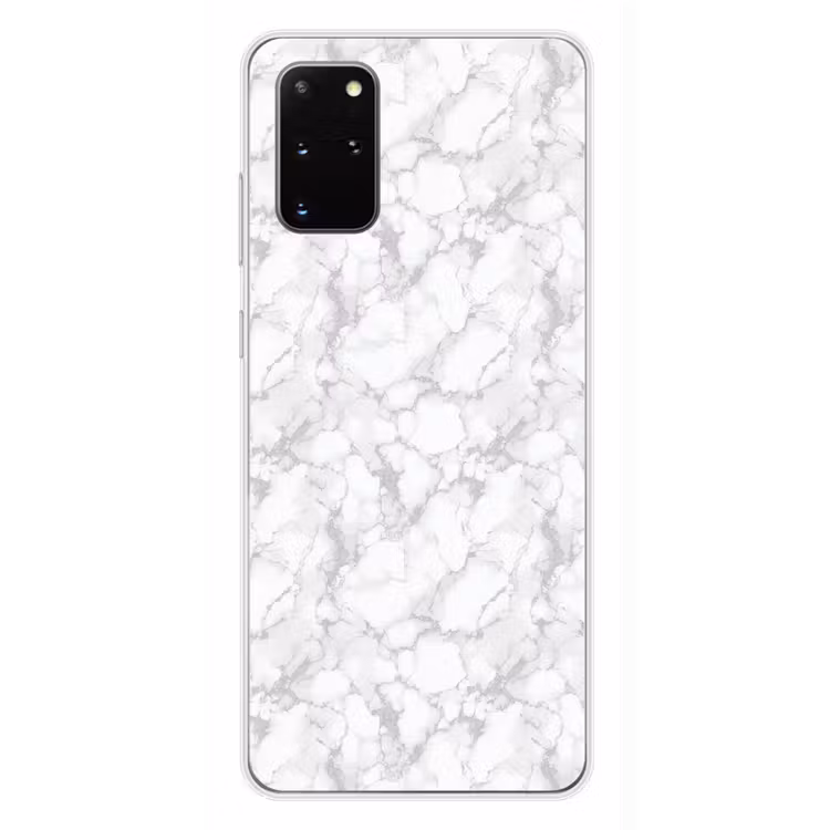 Telefoonhoesje - Wit - Marmer - Grijs — 4