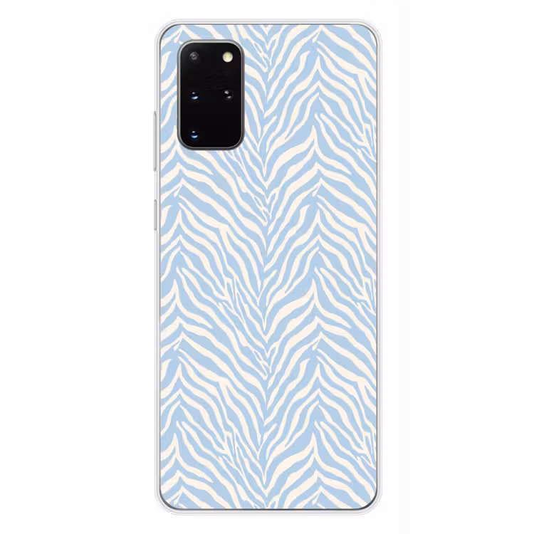 Telefoonhoesje - Zebra - Motief - Blauw - Wit — 4