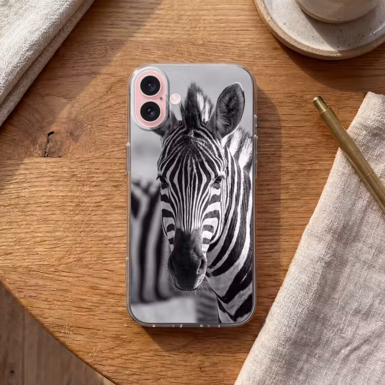 Telefoonhoesje - Zebra's - Zwart - Wit — 2