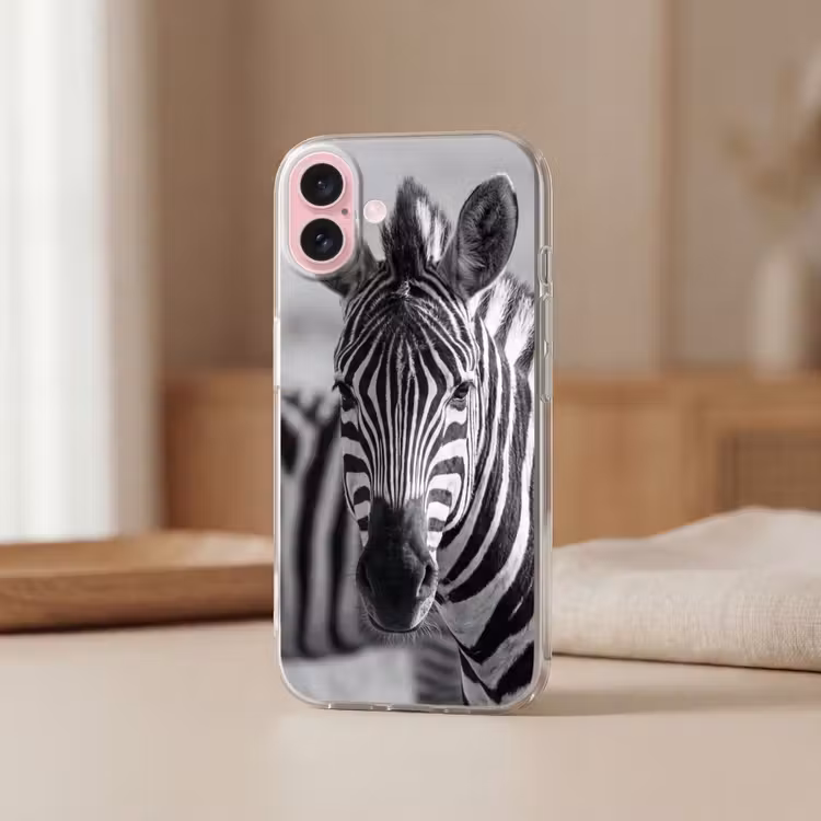 Telefoonhoesje - Zebra's - Zwart - Wit — 3