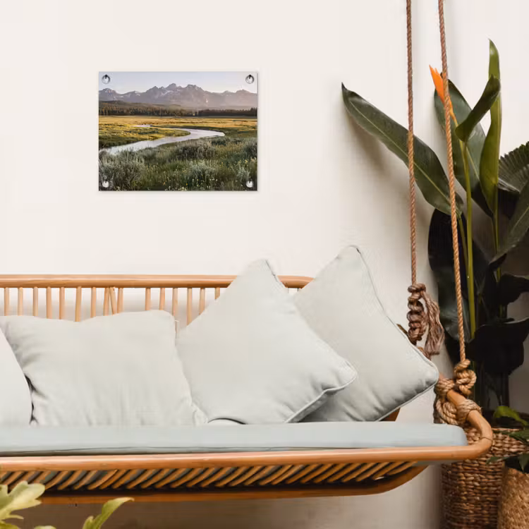 Tuinposter - Berglandschap - Rivier - Bos — 5