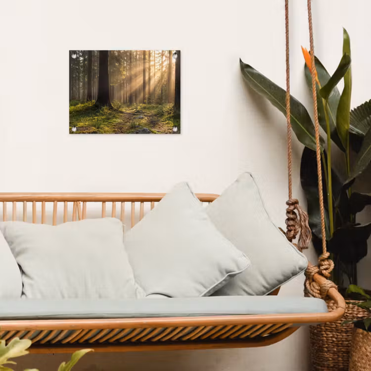 Tuinposter - Bos - Zonlicht - Gras — 5