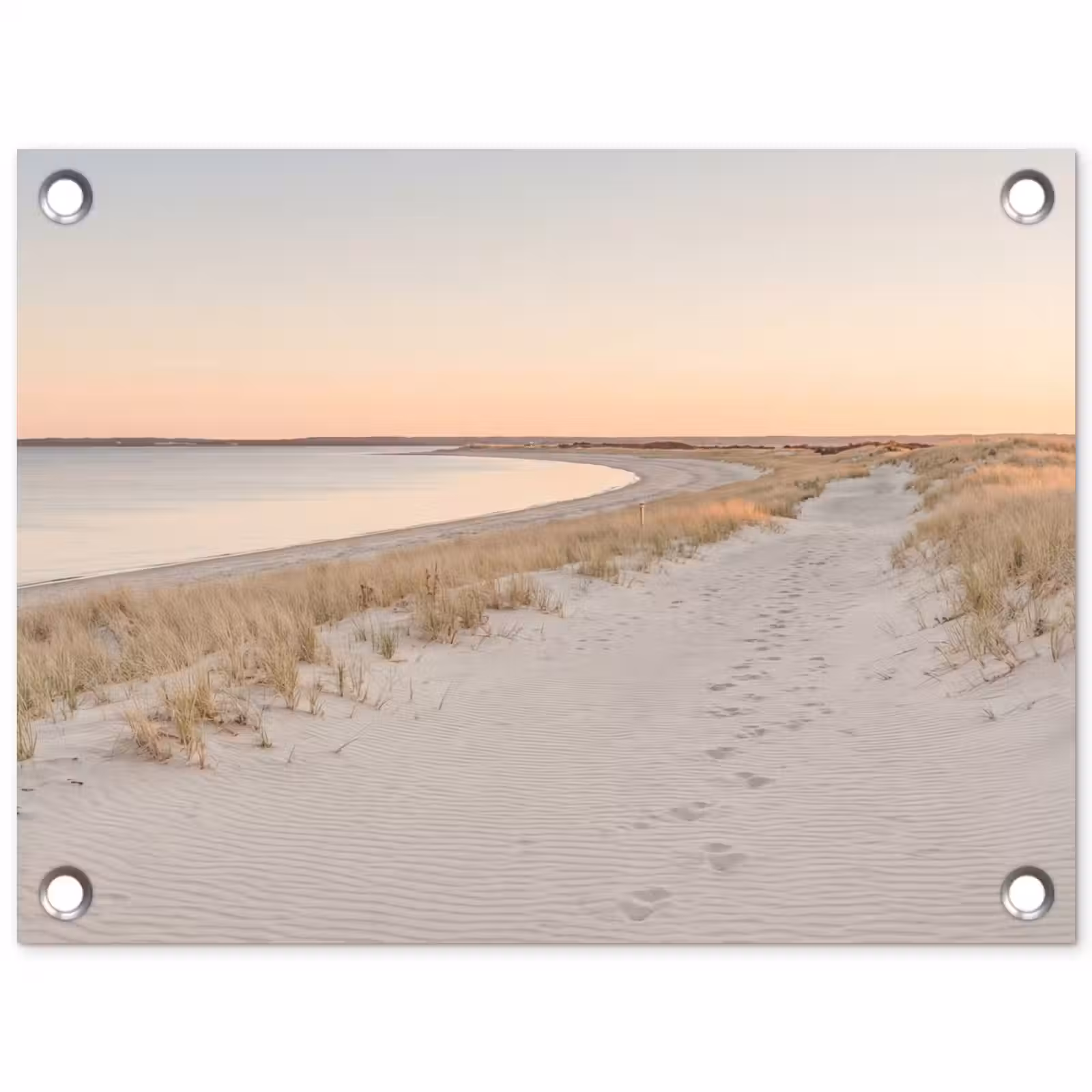 Tuinposter - Kustlijn - Horizon - Hek — 1