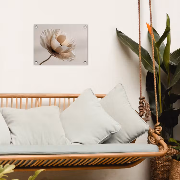Tuinposter - Bloem - Beige - Crème — 5