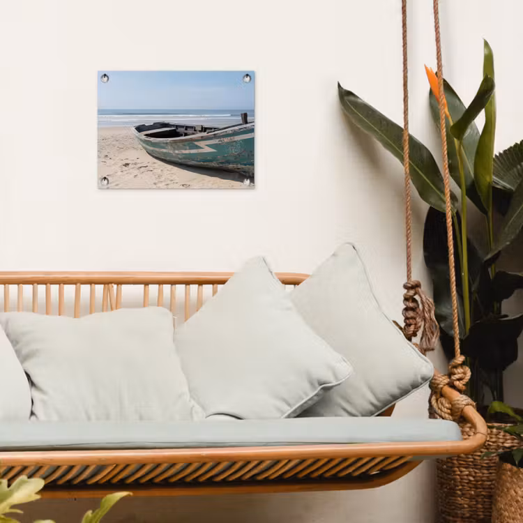 Tuinposter - Boot - Zandstrand - Zee — 5