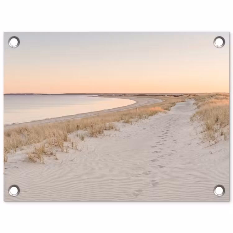 Tuinposter - Kustlijn - Horizon - Hek — 1