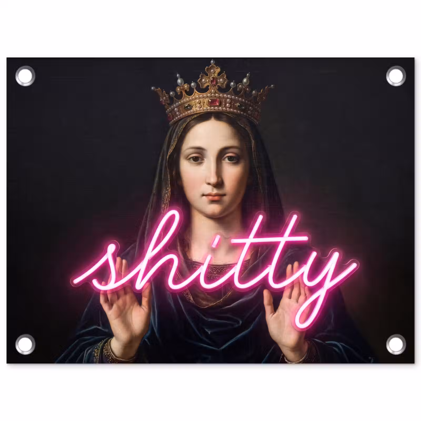 Tuinposter - Ironisch - Tekst - Neon — 1