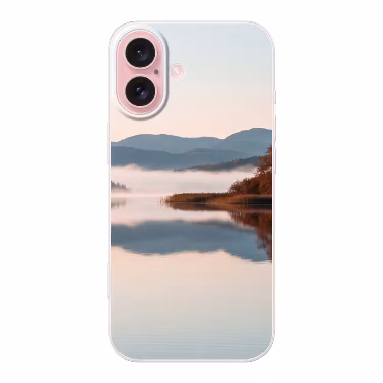 Telefoonhoesje - Water - Bomen - Mistlaag — 1