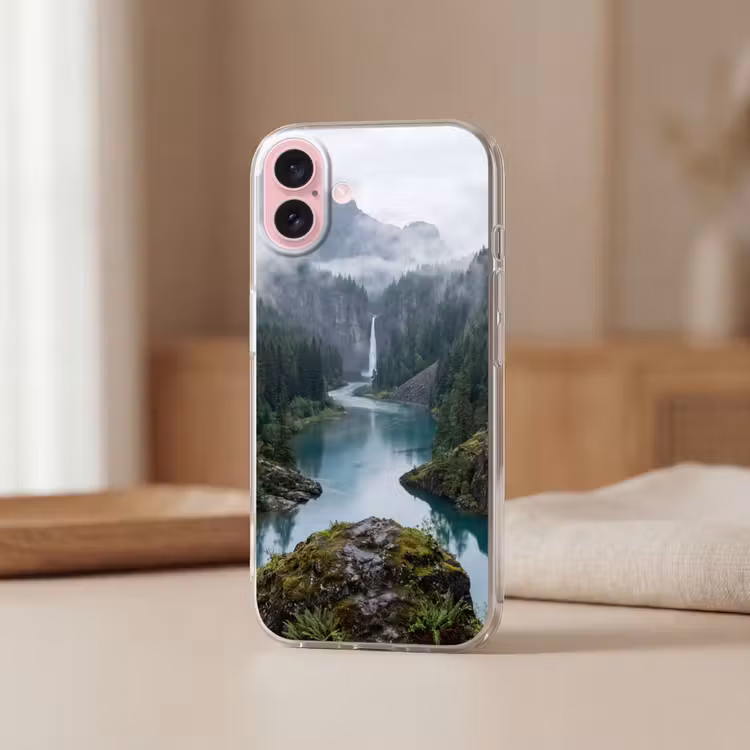 Telefoonhoesje - Waterval - Bomen - Bergen — 3
