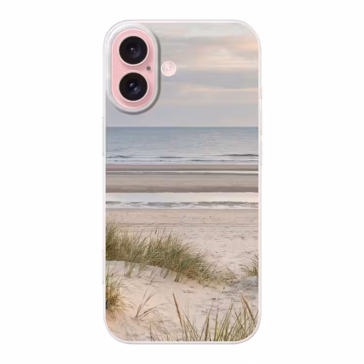 Telefoonhoesje - Zandstrand - Bewolkt - Duinen — 1